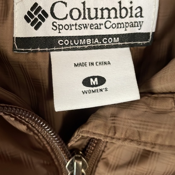 Columbia size medium brown down coat - Picture 2 of 6